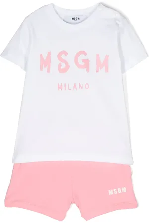 Msgm Logo-print shorts set
