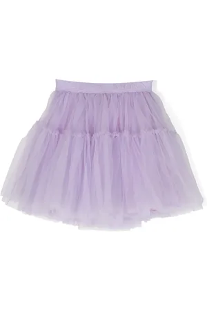 MONNALISA Tiered tulle miniskirt