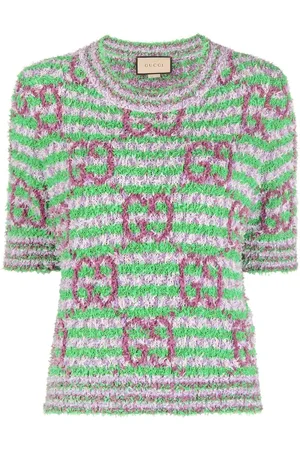 Gucci GG striped-knit top