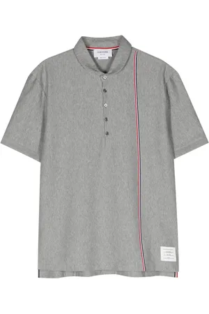 Thom Browne RWB Stripe cotton polo shirt