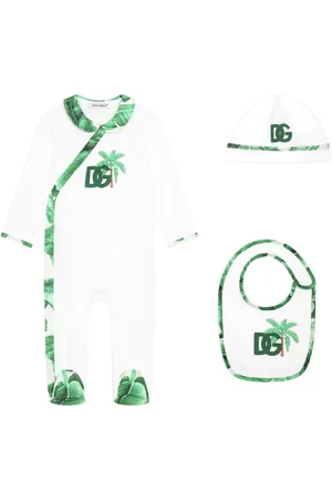 Dolce & Gabbana Banana tree-print cotton pajama set