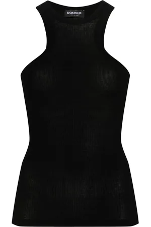 Dondup Logo-plaque ribbed top