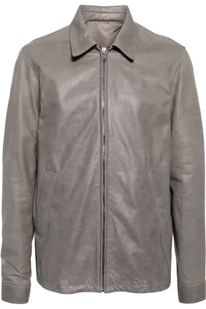 Rick Owens Washed leather jacket