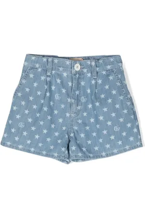 Gucci Star-print denim shorts
