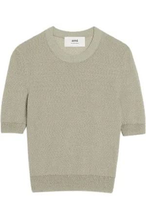 Ami Textured crop top