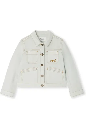 BONPOINT Decorative-stitching denim jacket
