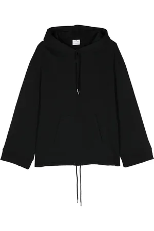 Courrèges Logo-patch cotton hoodie