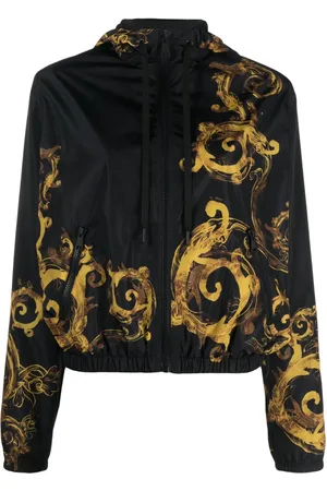 VERSACE Barocco-print hooded jacket