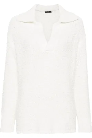 Joseph Textured knit polo jumper
