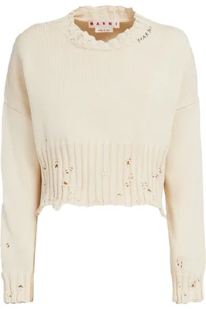 Marni Distressed cropped jumper
