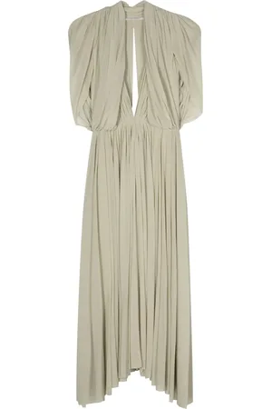 Serafini Draped-detail dress
