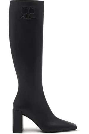Courrèges Heritage leather knee-high boots