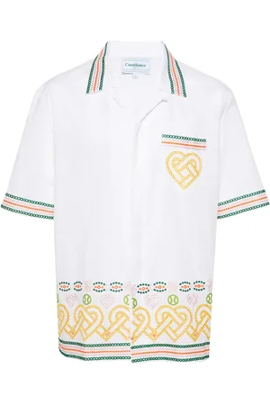 Casablanca Gradient Heat broderie-anglaise shirt
