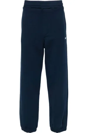 Msgm Logo-print cotton track pants