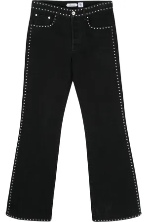 Lanvin X Future stud-embellished straight-leg jeans