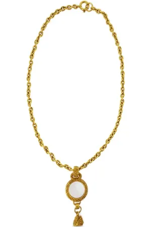 Gripoix pearl-embellished Chain Necklace - Farfetch