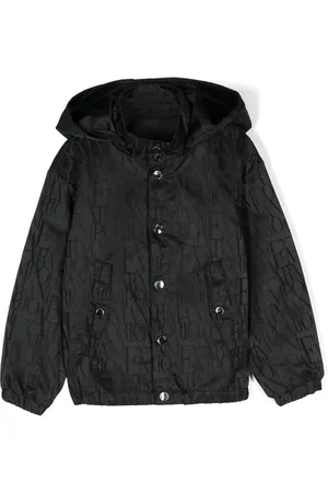 Emporio Armani Logo-jacquard hooded jacket