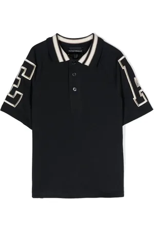 Emporio Armani Logo-embroidered cotton polo shirt