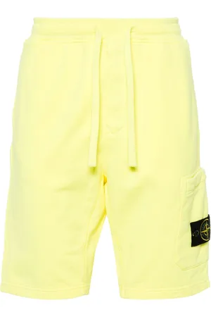 Stone Island Compass-badge cotton track shorts