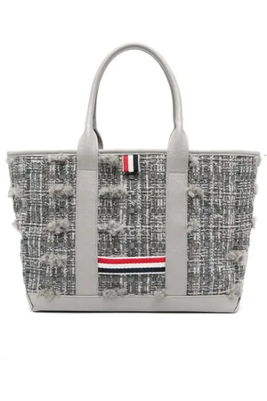 Thom Browne RWB-stripe mélange tote bag