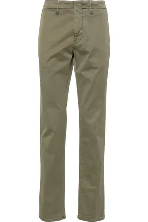 Incotex Mid-rise stretch-cotton straight-leg trousers