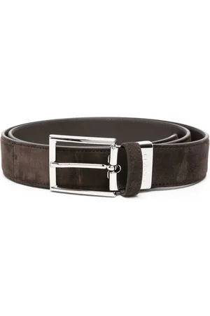 CANALI Suede buckle belt
