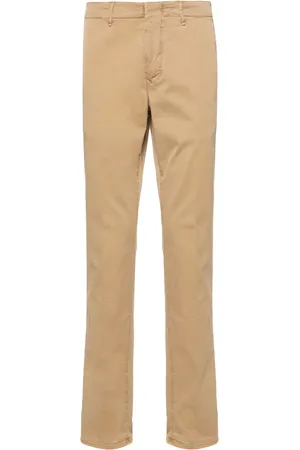Incotex Low-rise stretch-cotton straight-leg chinos