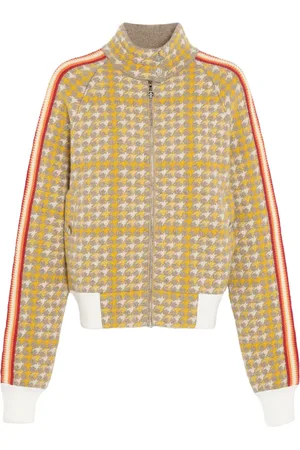 Barrie Houndstooth-pattern bomber jacket
