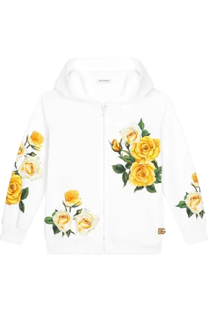 Dolce & Gabbana Floral-print cotton hoodie