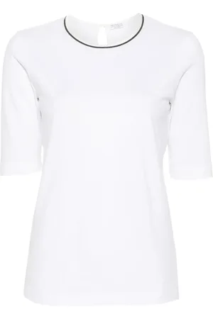Brunello Cucinelli Monili-detail cotton T-shirt