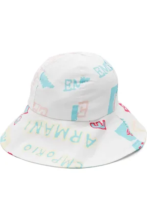 Emporio Armani Logo-print cotton sun hat