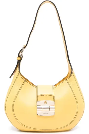Furla Logo-engraved leather shoulder bag