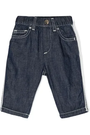 Emporio Armani Logo-tape straight jeans