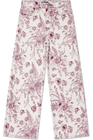 DL1961 Kids Lily floral-print jeans