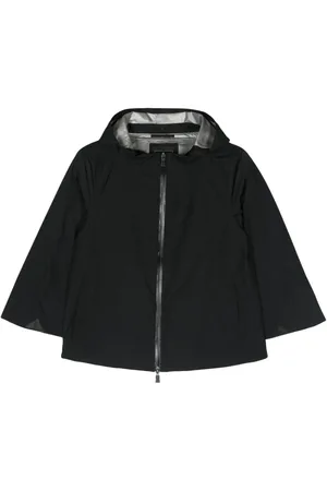 HERNO Logo-print hooded jacket