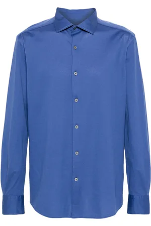Ermenegildo Zegna Classic-collar piqué shirt