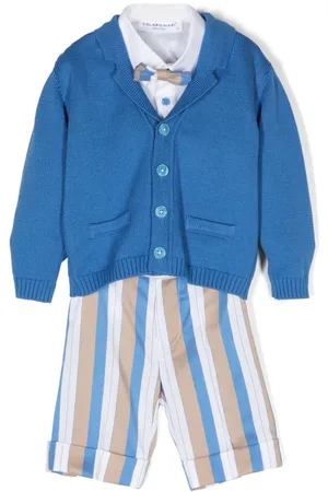 COLORICHIARI Stripe-print short set (set of four)