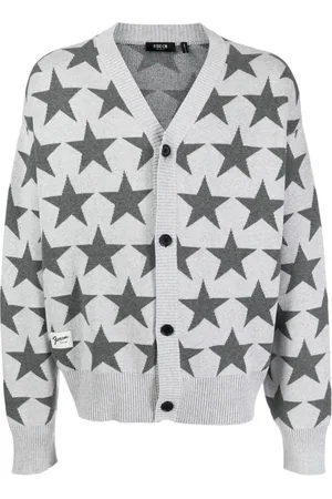 FIVE CM Star intarsia-knit cardigan
