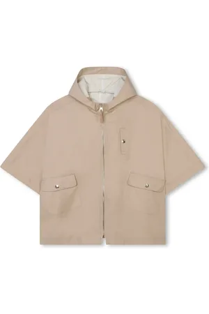 Chloé Hooded cotton twill cape