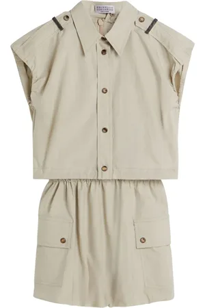 Brunello Cucinelli Layered cotton dress