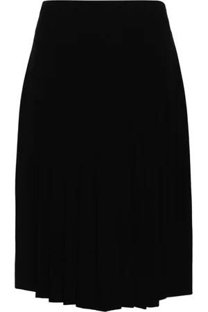 CHANEL 1990s pleated wool skirt