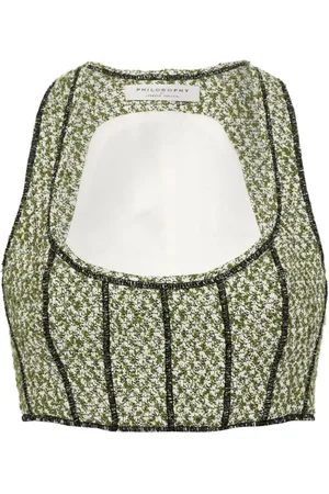 Serafini Bouclé cropped top