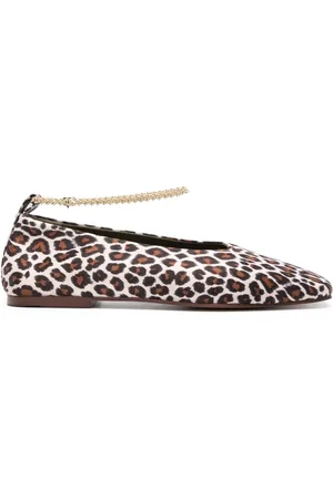 Maria Luca Leopard Augusta ballerina shoes