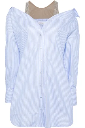 GIUSEPPE DI MORABITO Rhinestone-embellished shirtdress