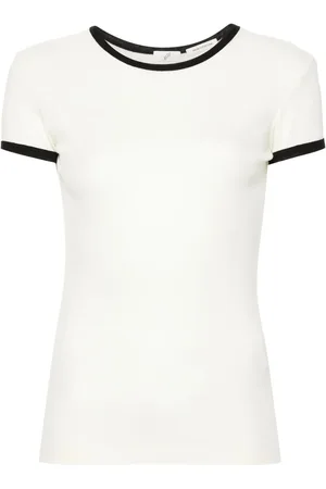 BITE Contrast-trim fine-knit top