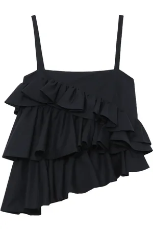 Msgm Asymmetric ruffle top