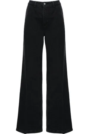 Paige Harper high-rise wide-leg jeans