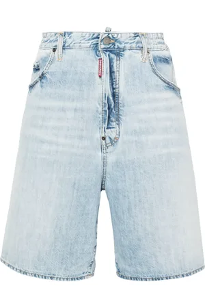 Dsquared2 Wide-leg denim shorts