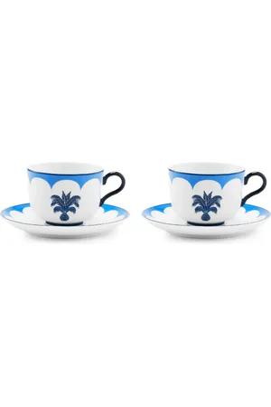 Aquazzura Jaipur teacups and saucers (set of two)