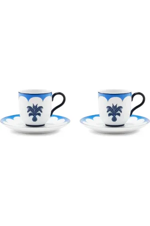 Aquazzura Jaipur coffee cups and saucers (set of two)